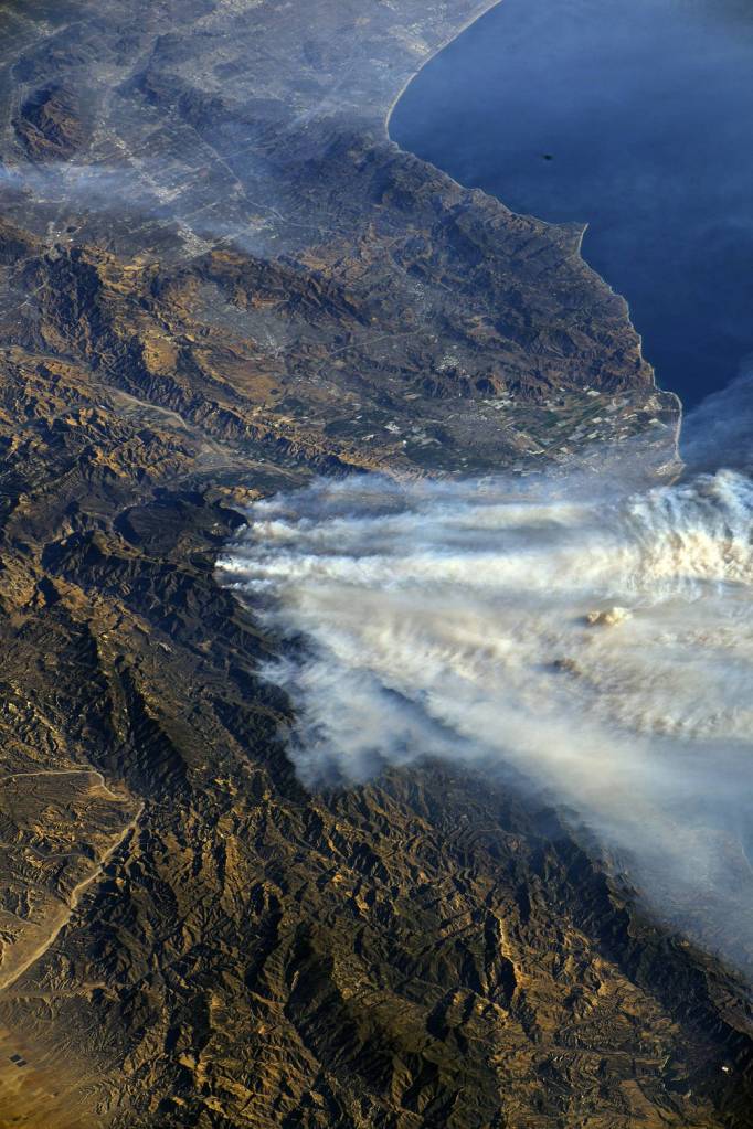 View of Southern California Wildfires From the Space Station