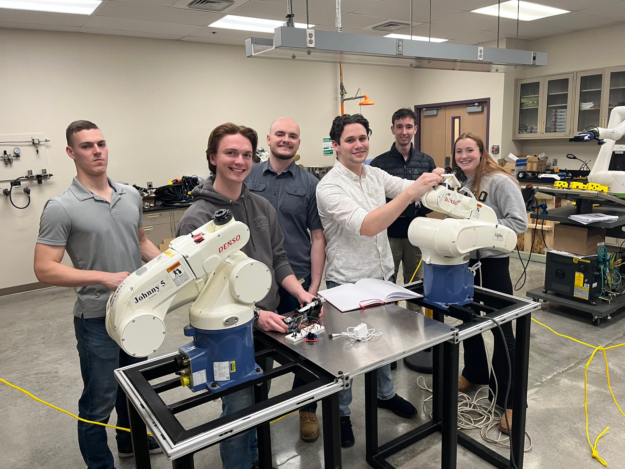 Students are using print-assisted photovoltaic assembly technology developed by NASA Marshall Space Flight Center to create an automated manufacturing process for lightweight solar arrays.