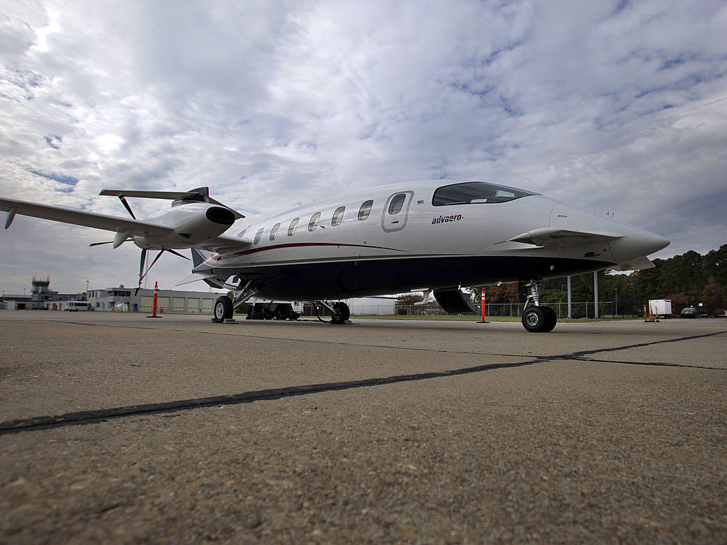 Langley researchers are using a Piaggio P.180 Avanti to test computer software that allows pilots to update flight paths