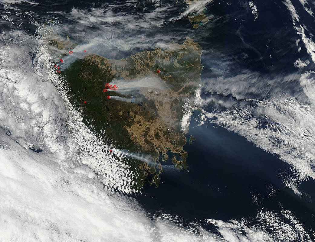 Fires in Tasmania