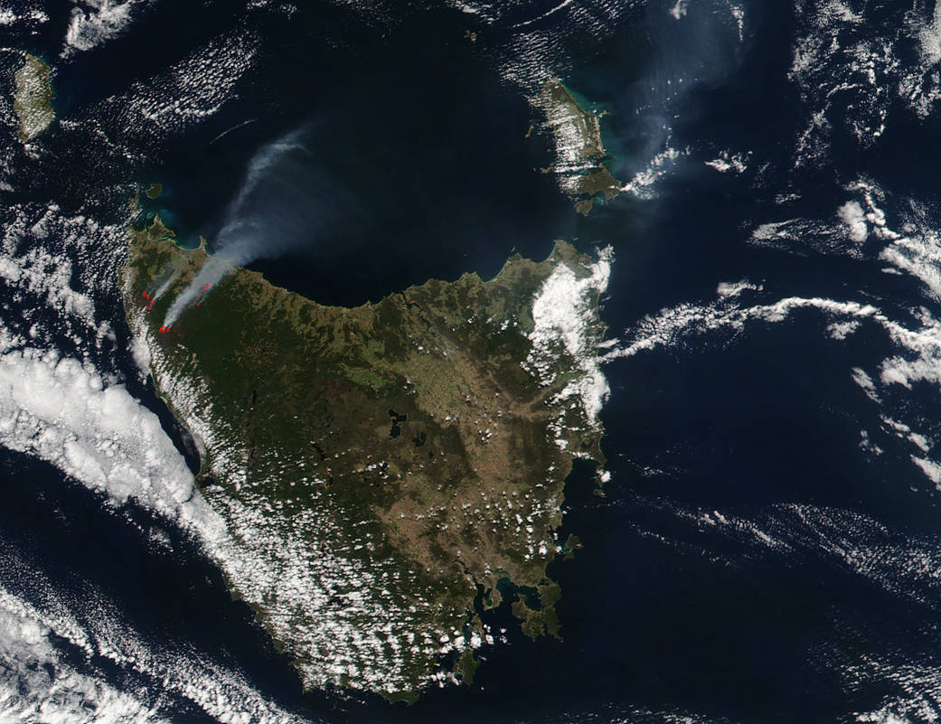 fires in Tasmania