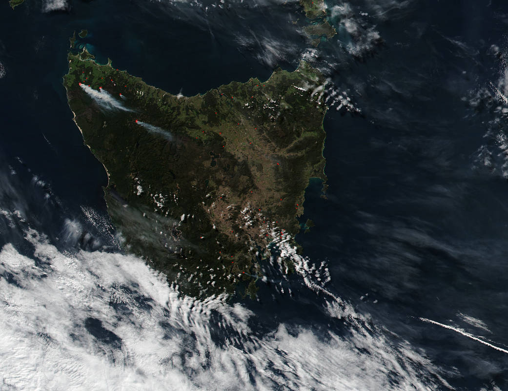 Vegetation and prescribed burns in Tasmania