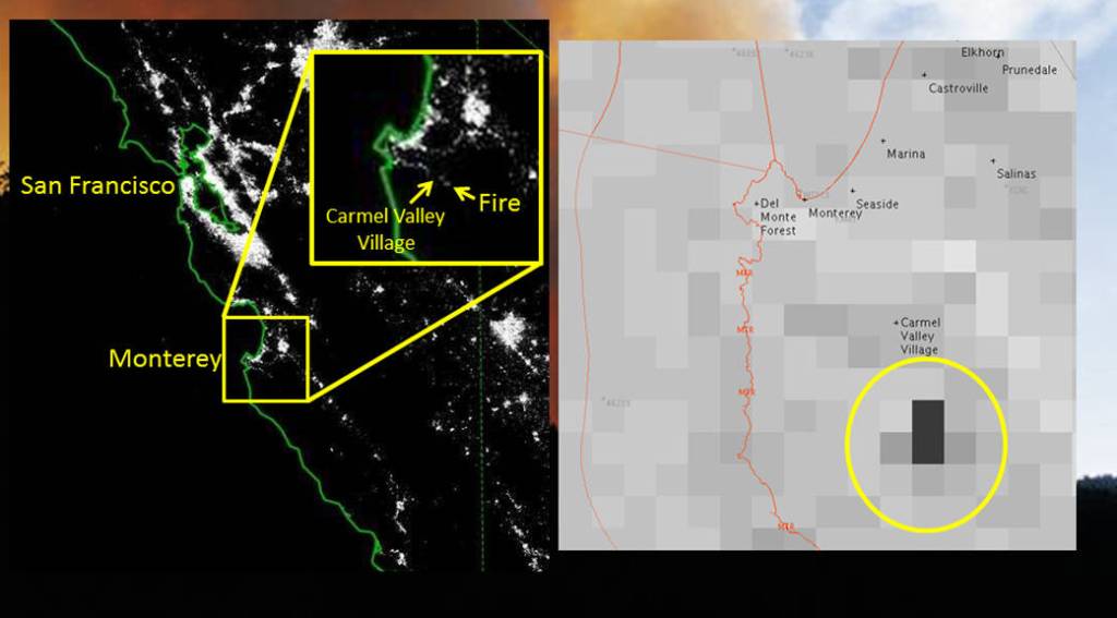 Suomi-NPP VIIRS Image of Tassajara Fire