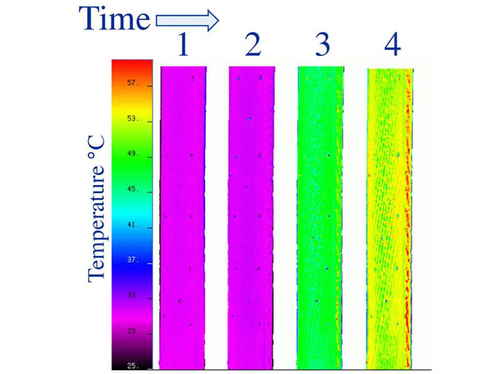 TSP used on flexible materials in a cyclic load test