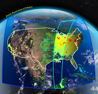 TEMPO will be the first space-based instrument to monitor major air pollutants hourly in high spatial resolution in North America from Mexico City to the Canadian oil sands and from the Atlantic Ocean to the Pacific Ocean.