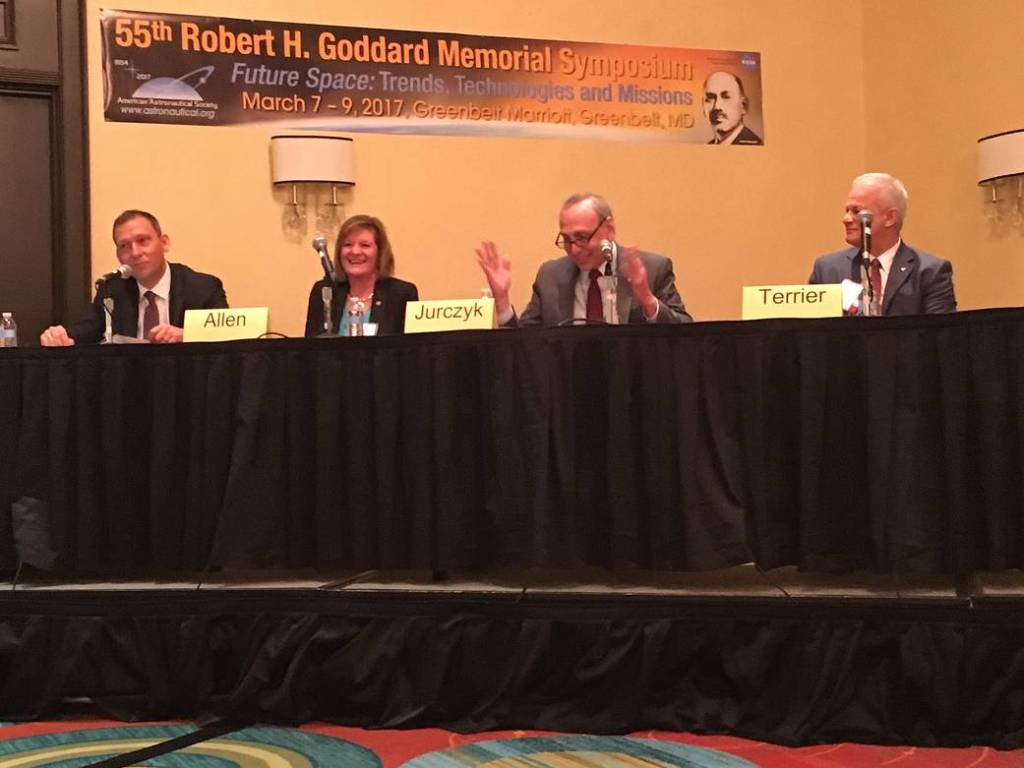 NASA Chief Technologist Douglas Terrier Moderates Discussion During the AAS 55th Robert H. Goddard Memorial Symposium