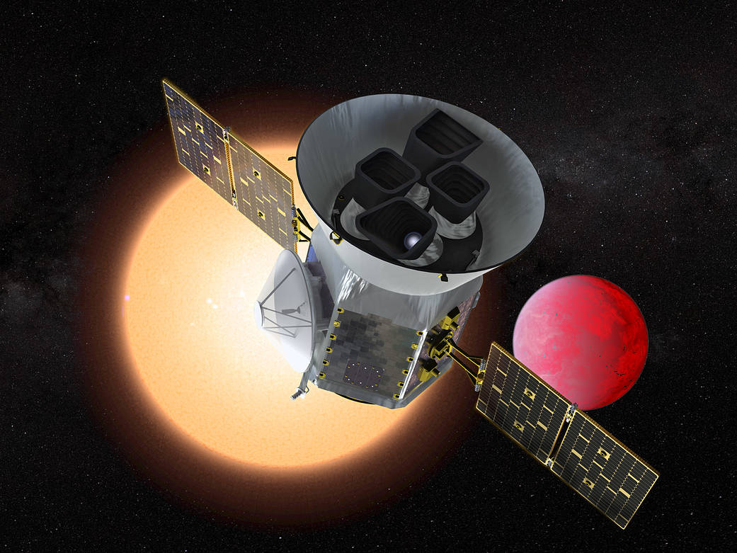 The Transiting Exoplanet Survey Satellite (TESS) illustration