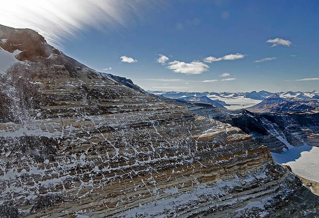 This image of the Transantarctic Mountains was taken from the NASA P-3 airborne laboratory on Nov. 27, 2013, near the end of the