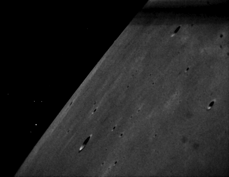 LADEE Star Tracker Image with Golgi and Zinner Craters