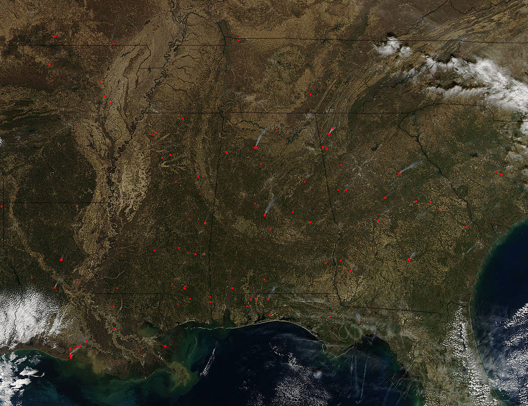 fires in southeastern United States