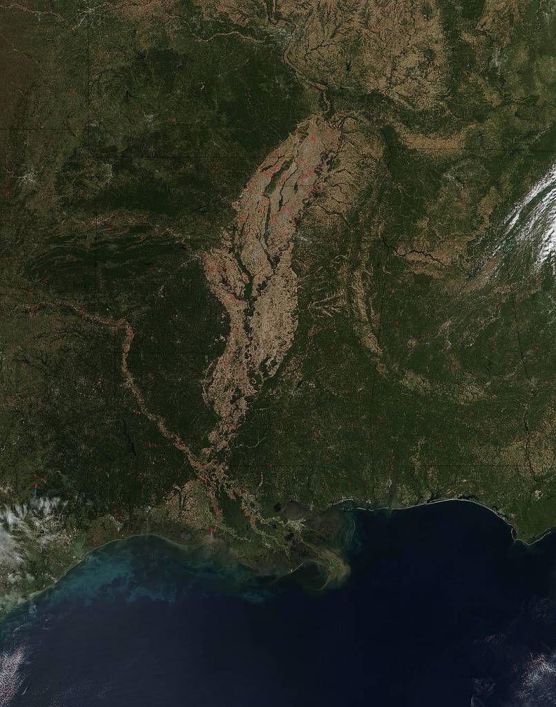 Fires Overtake Landscape in the Mississippi Valley