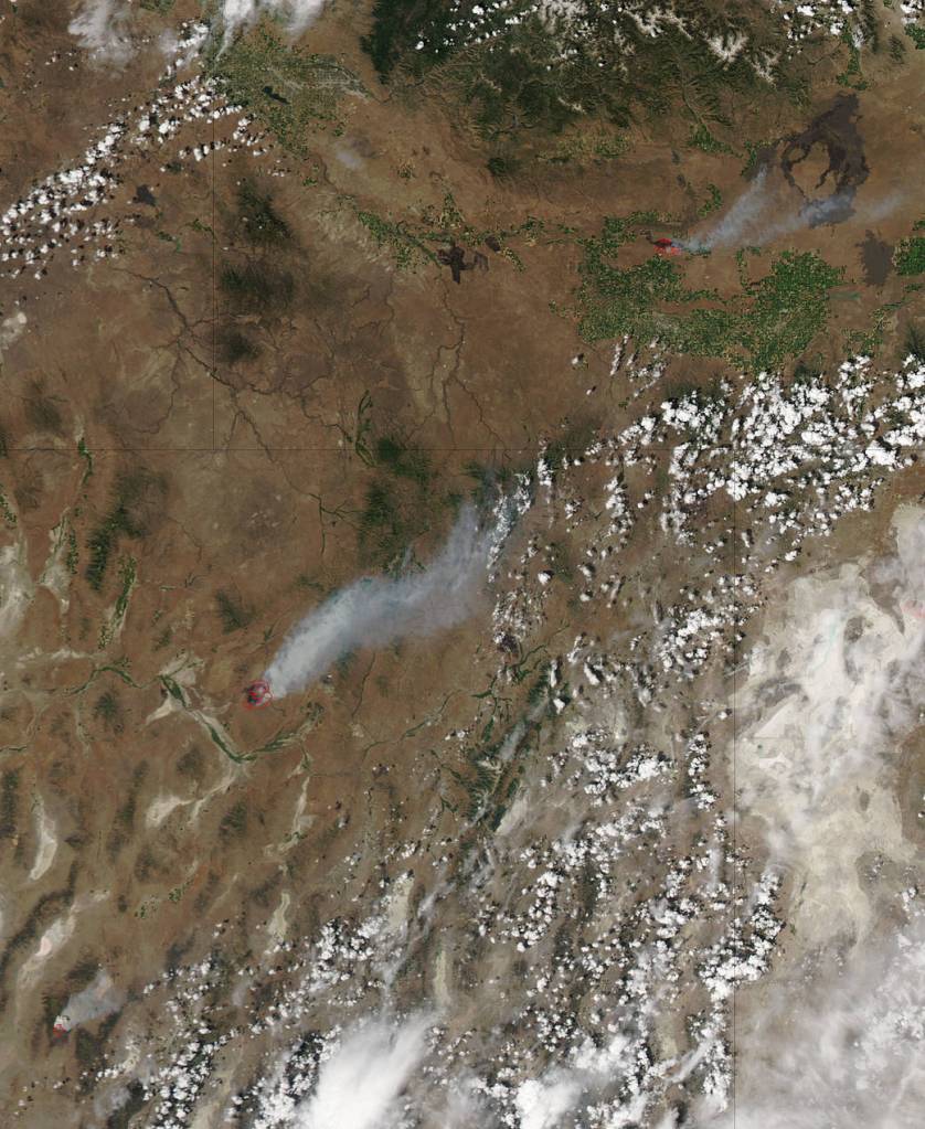 NASA Spots Western US Drew, Rooster’s Comb, Antelope Fires