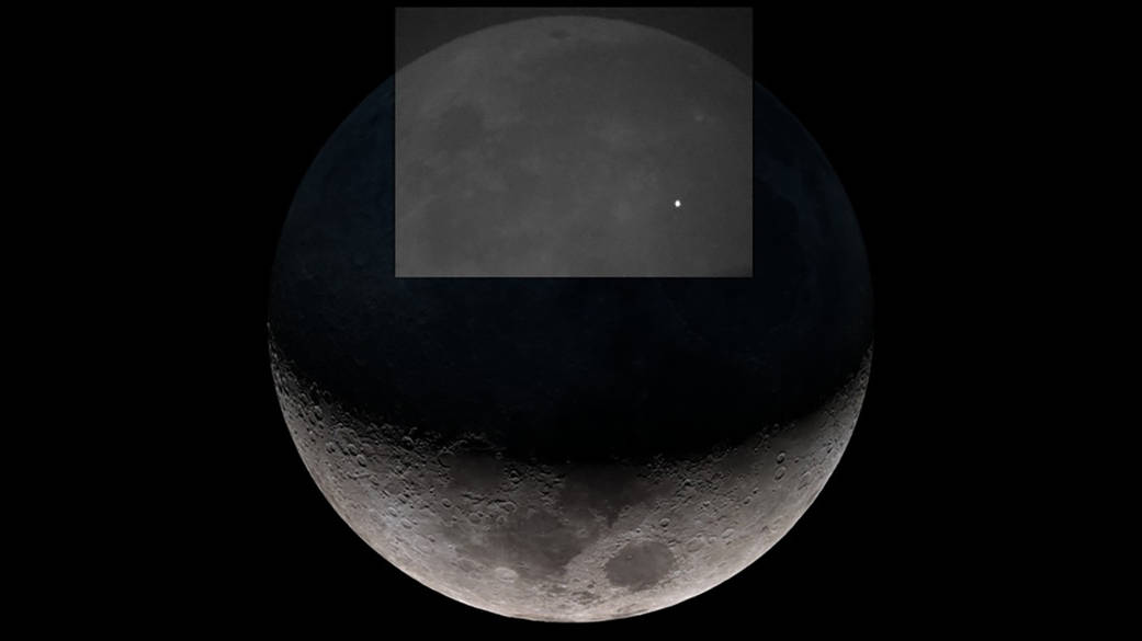 Artist conception of a lunar impact flash