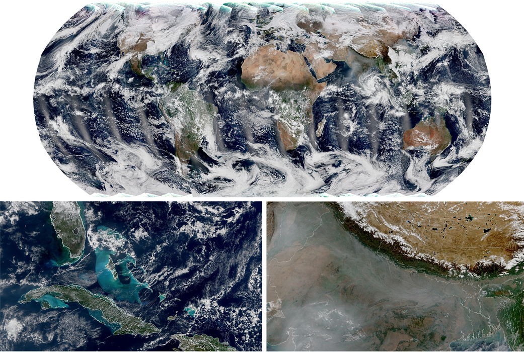 This global mosaic was captured by the VIIRS instrument on the recently launched NOAA-21 satellite on Dec 5 and 6. 