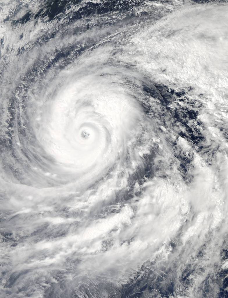 Super Typhoon Vongfong in the Philippine Sea