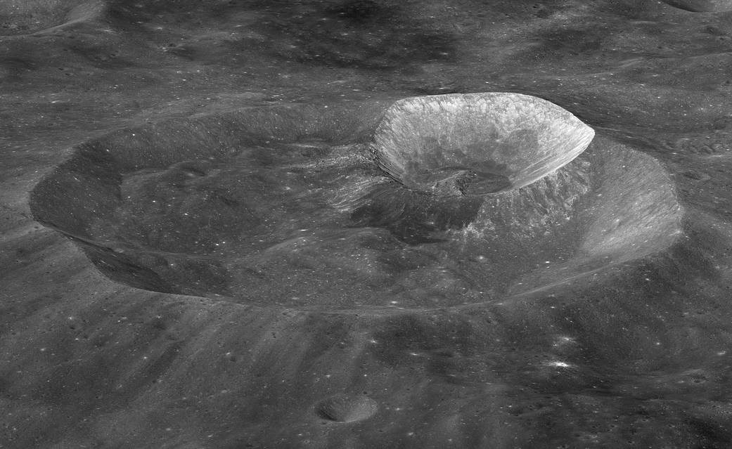 crater on lunar surface