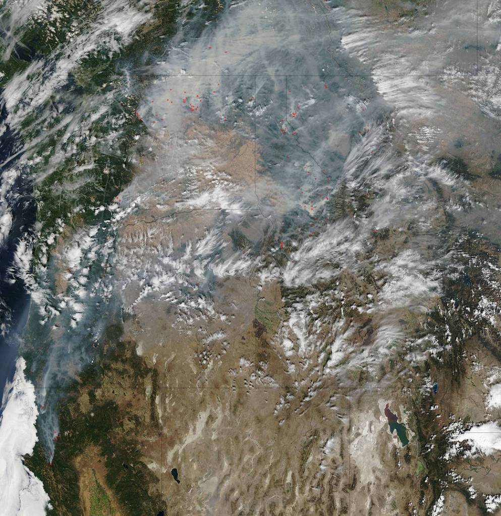 NASA’S Terra Satellite Focuses on Western Wildfires