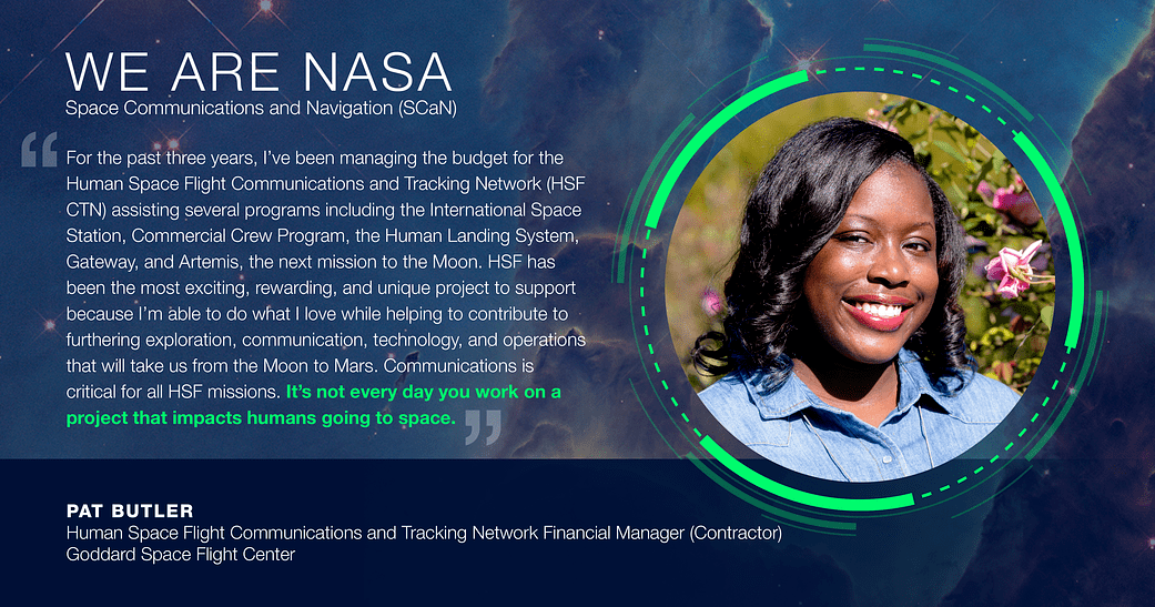 We Are NASA: Pat Butler, Human Space Flight Communications and Tracking Network Financial Manager (Contractor)