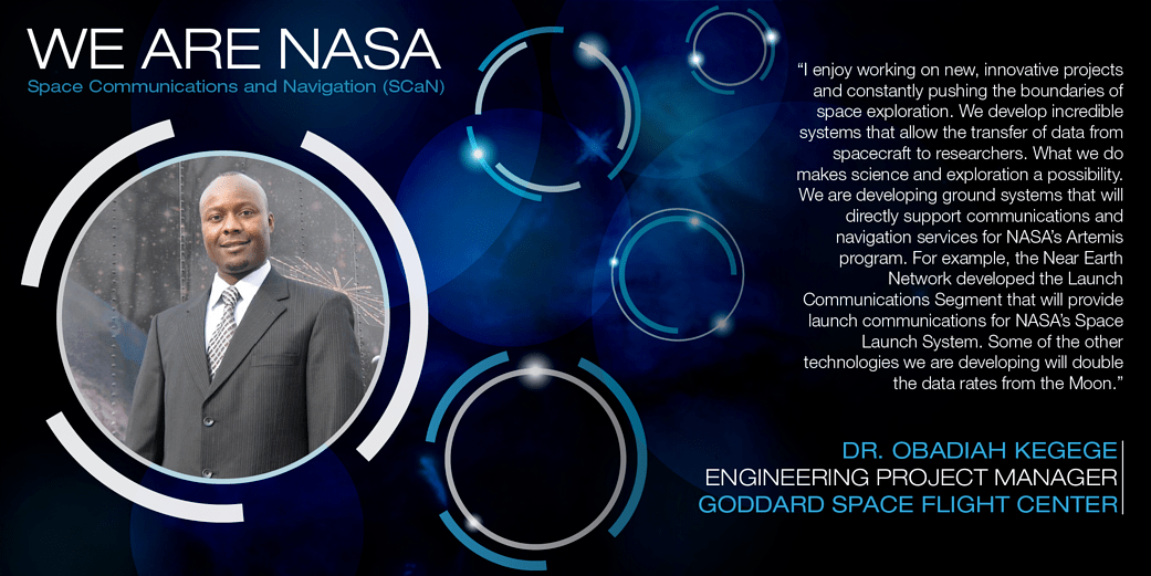 We Are NASA: Dr. Obadiah Kegege, Engineering Project Manager