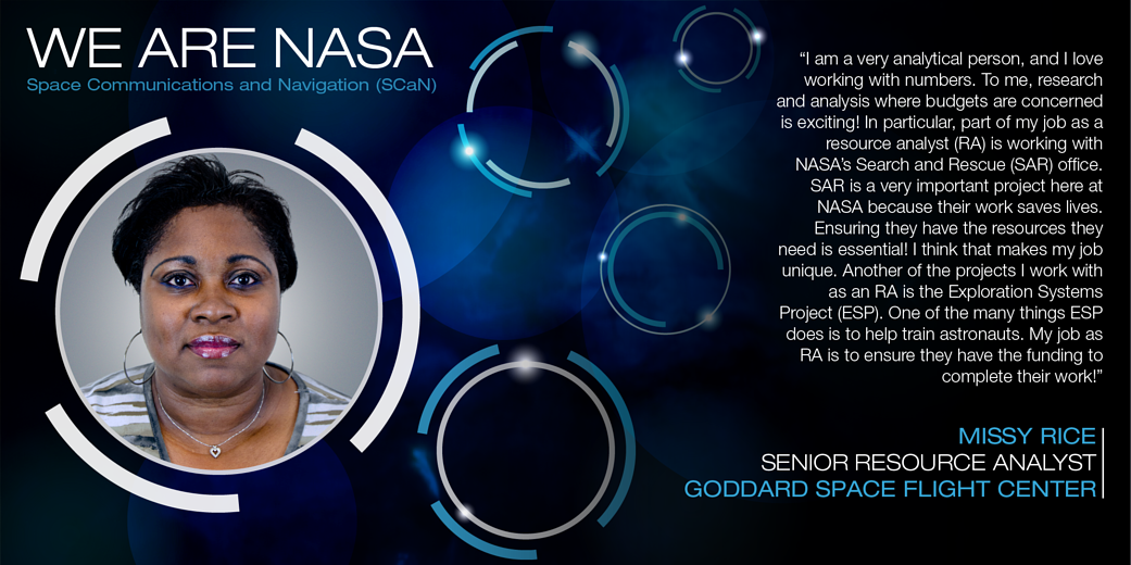 We Are NASA: Missy Rice, Senior Resource Analyst