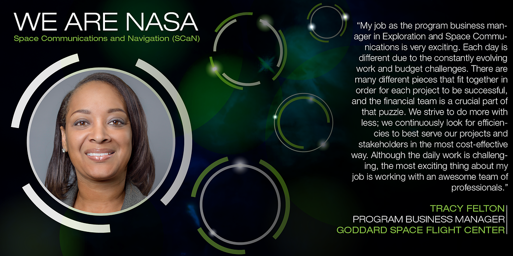 We Are NASA: Tracy Felton, Program Business Manager 