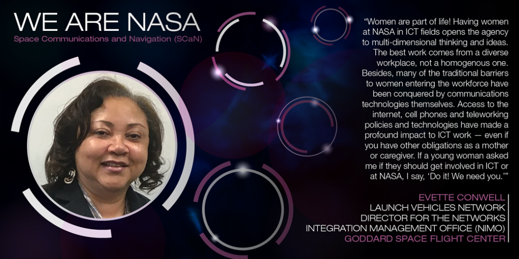 We Are NASA: Evette Conwell, Launch Vehicles Network Director for the Networks Integration Management Office (NIMO)