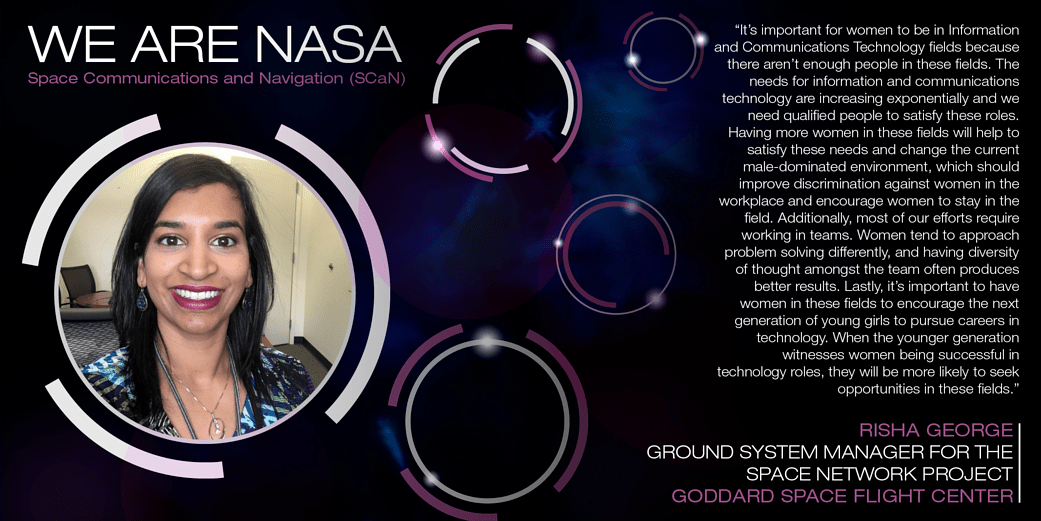 We Are NASA: Risha George, Ground System Manager for the Space Network Project
