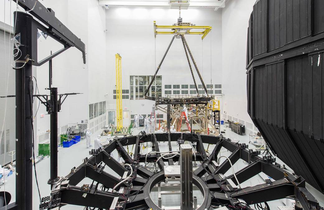 photo from inside cryogenic vacuum chamber at NASA JSC