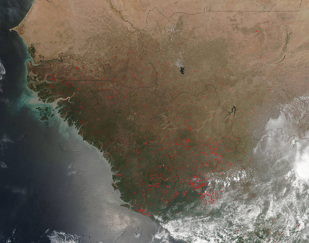 Fires in West Africa