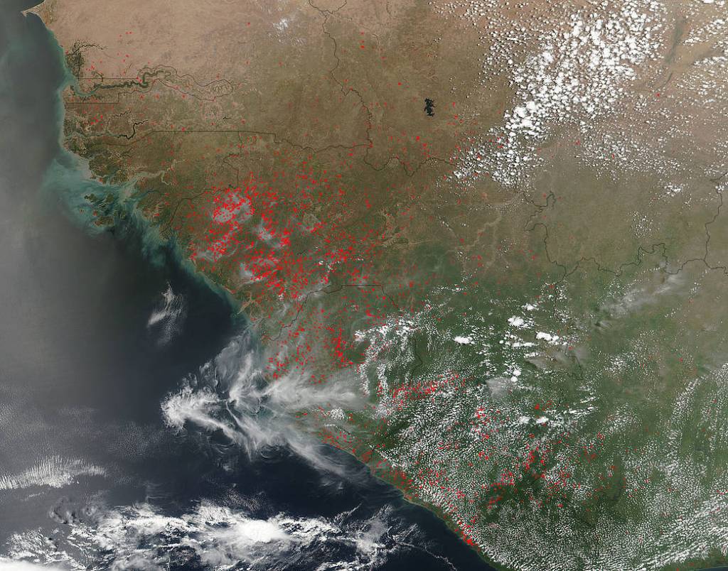 Fires Cover Large Portions of West Africa