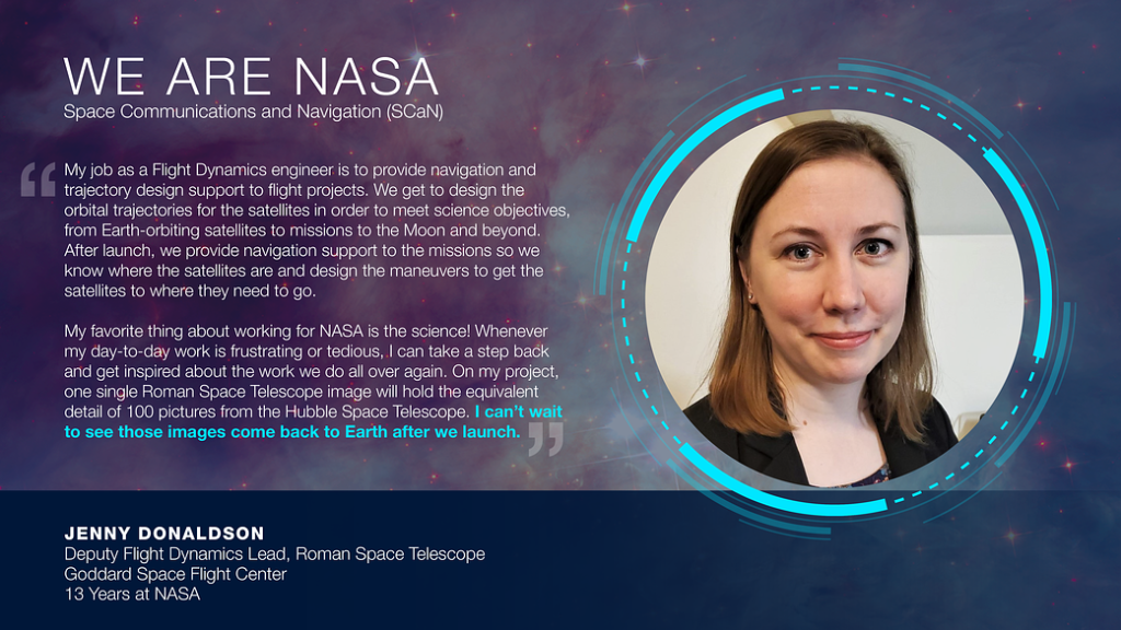 We Are NASA: Jenny Donaldson, Deputy Flight Dynamics Lead