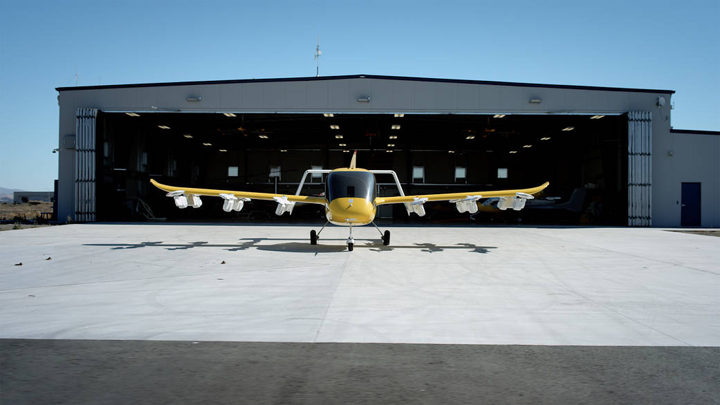 Wisk’s autonomous all-electric vertical takeoff and landing vehicle (eVTOL) air taxi. 