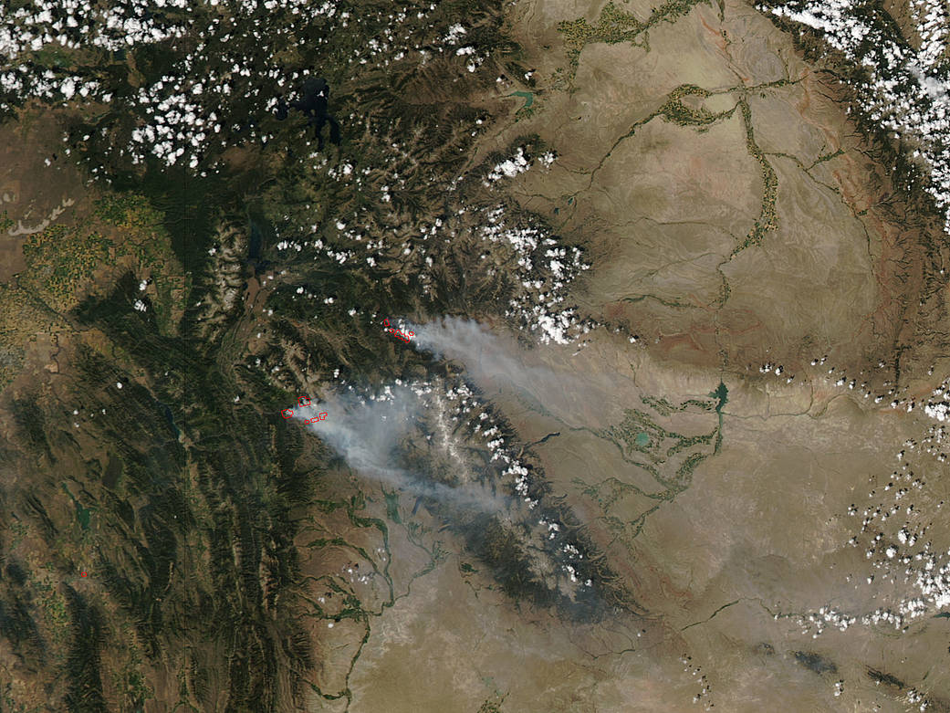 Cliff Creek and Lava Mountain Fires in Wyoming