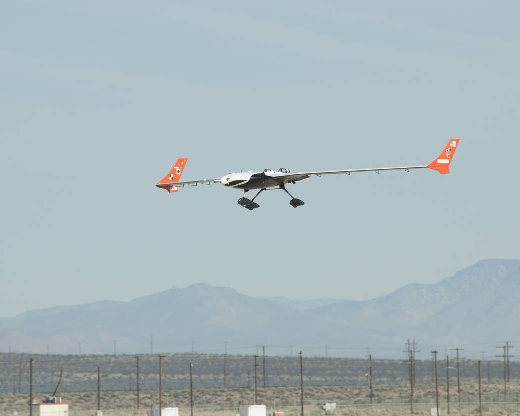 NASA researchers are using the X-56A, a low-cost, modular, remotely piloted aerial vehicle, to explore the behavior of lightweig
