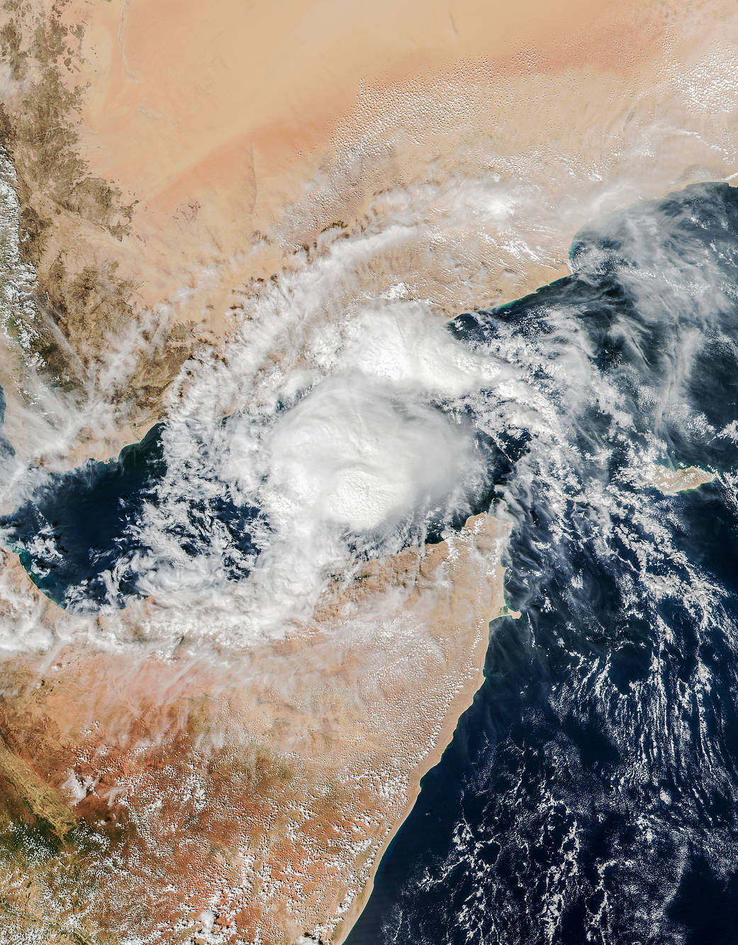 For the second time in a week, a major cyclone moved toward the Arabian Peninsula and the nation of Yemen. 
