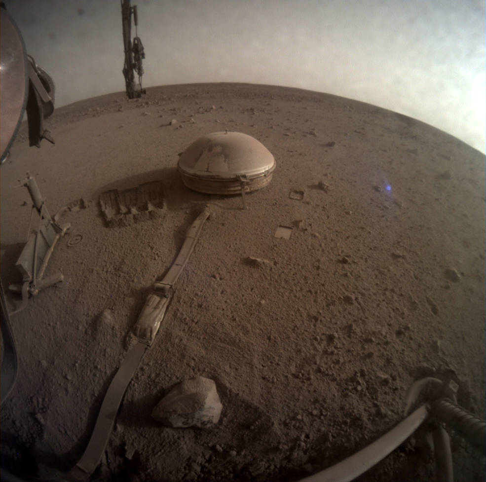 This is one of the last images ever taken by NASA’s InSight Mars lander