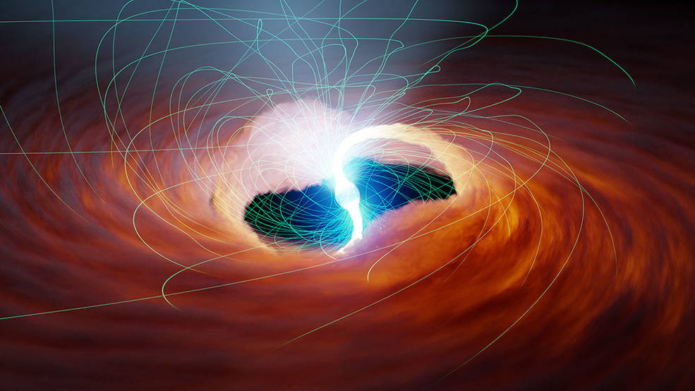 Illustration of an ultra-luminous X-ray source,