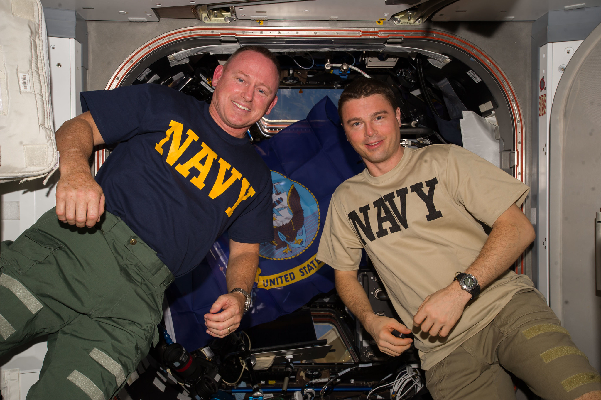 Reid Wiseman and Barry "Butch" Wilmore in the ISS