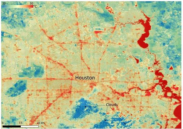 Heat Map of Houston, Texas