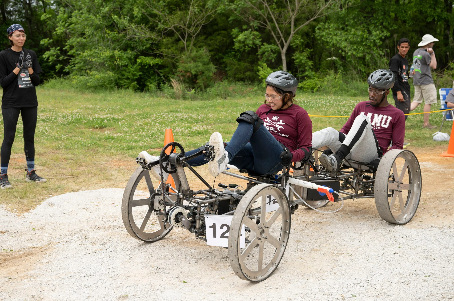 Student-powered rover tackles the Human Exploration Rover Challenge (HERC) course