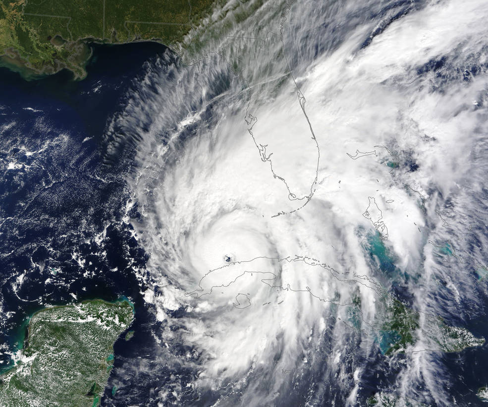 Hurricane Ian as captured by the MODIS instrument on NASA’s Terra on Sept. 27, 2022.