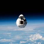The SpaceX Dragon resupply ship approaches the space station