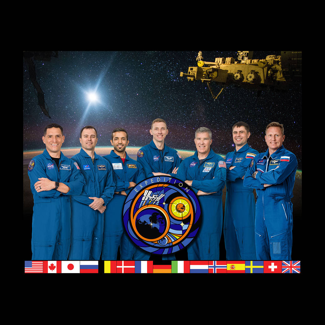 The official Expedition 69 crew portrait