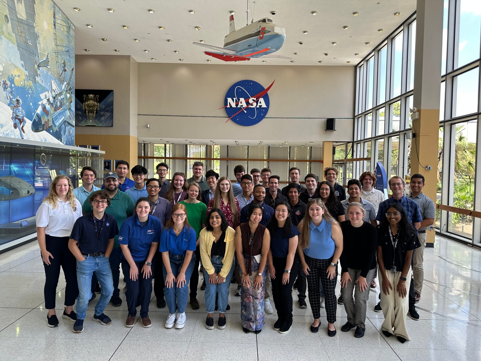 Group photo of NASA Pathways interns at JSC