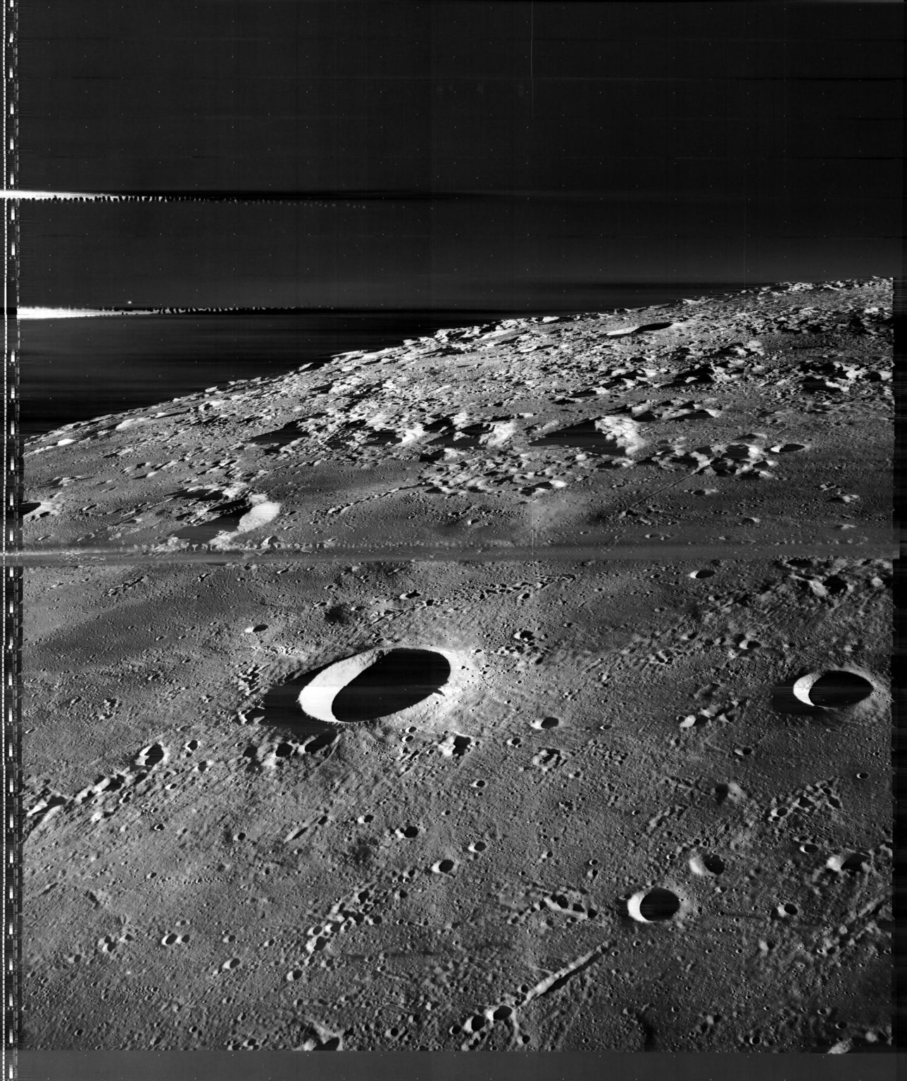Image of the Moon's surface taken by Lunar Orbiter 3