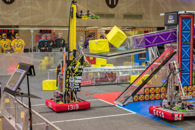 The First Robotics Rocket City Regional Competition was held at the Von Braun Civic Center on March 16, 2018.