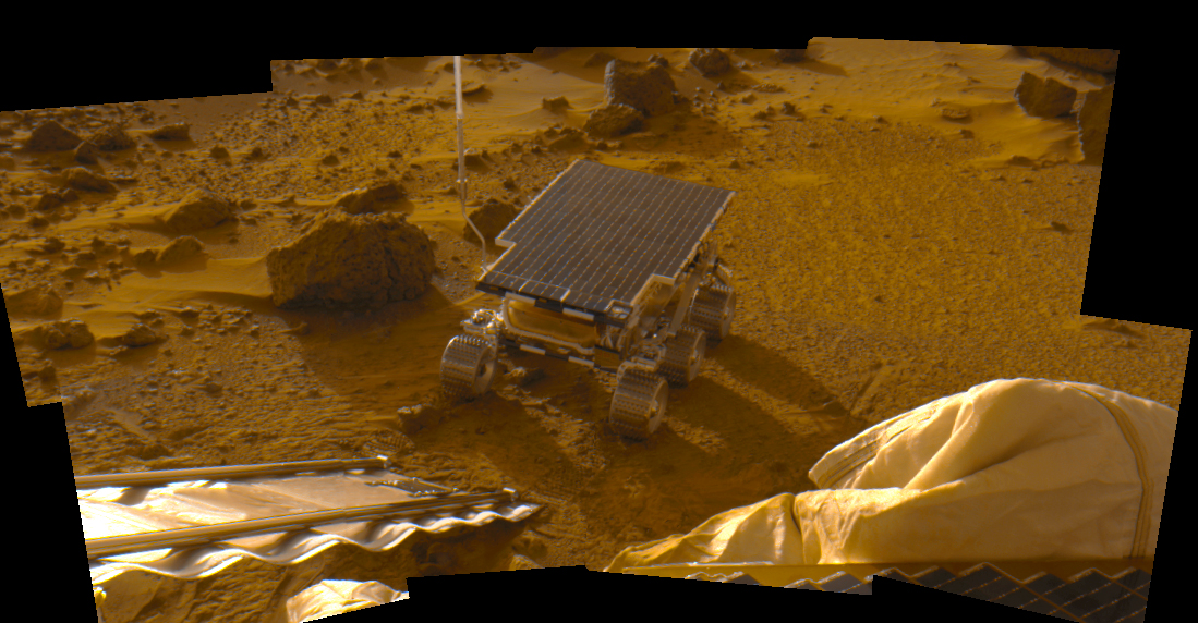 Newly Deployed Sojourner Rover