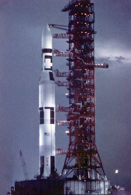 skylab_1_on_pad_night_view