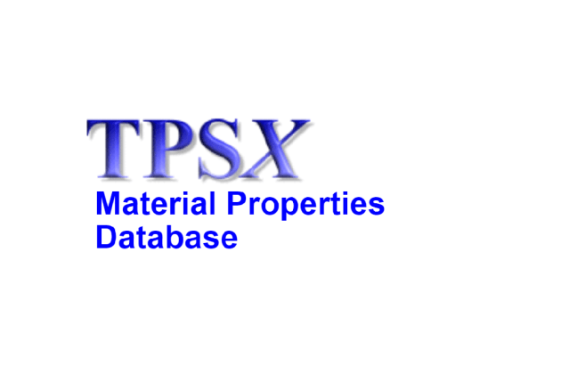 TPSX Material Properties Database