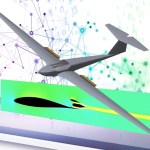 Artist illustration of A small testbed aircraft to explore what happens in flight using Turboelectric Distributed Propulsion.